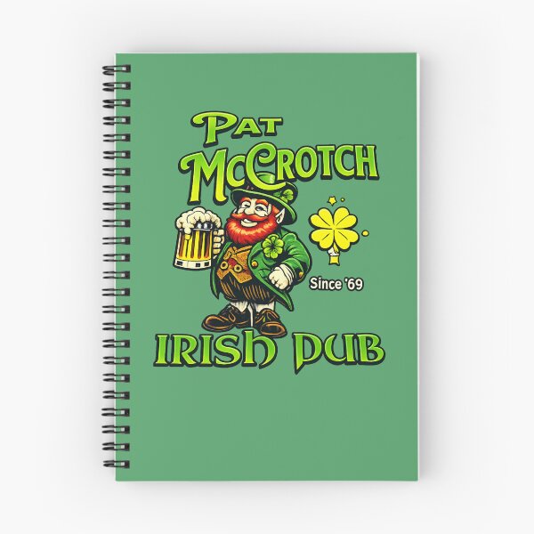 Item preview, Funny Irish Pub Shirt – Pat McCrotch Irish Pub Leprechaun Drinking Design designed and sold by GarnerSupplyCo.
