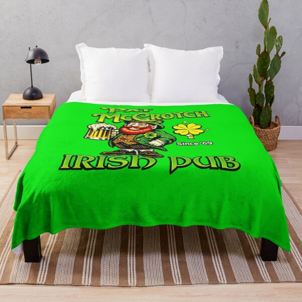 Item preview, Funny Irish Pub Shirt – Pat McCrotch Irish Pub Leprechaun Drinking Design designed and sold by GarnerSupplyCo.