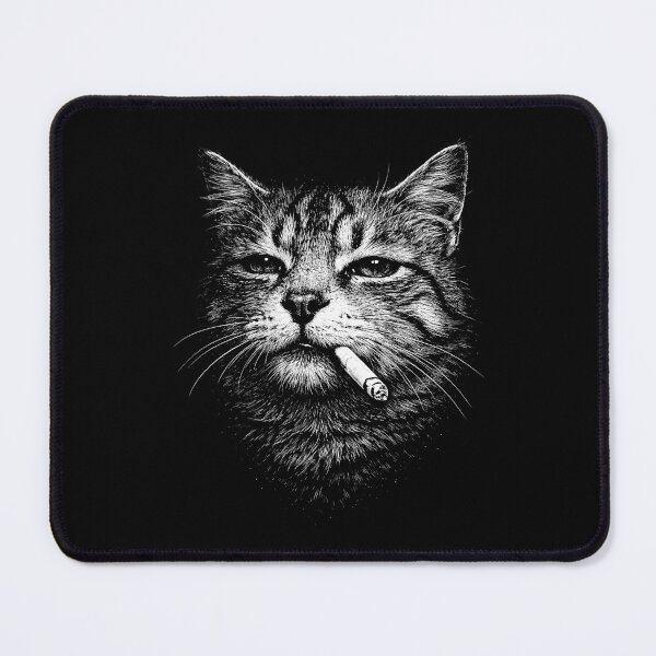Item preview, cat Smoking Cigarette Funny cat Meme designed and sold by Kladhadredo.