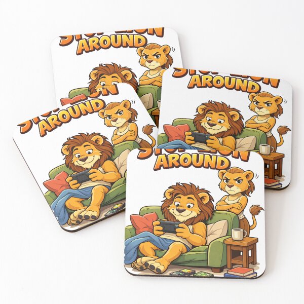 Item preview, Stop Lion Around – Lazy Gamer Lion Shirt designed and sold by Endthedisease.