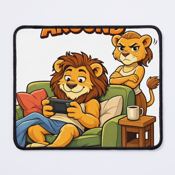 Item preview, Stop Lion Around – Lazy Gamer Lion Shirt designed and sold by Endthedisease.