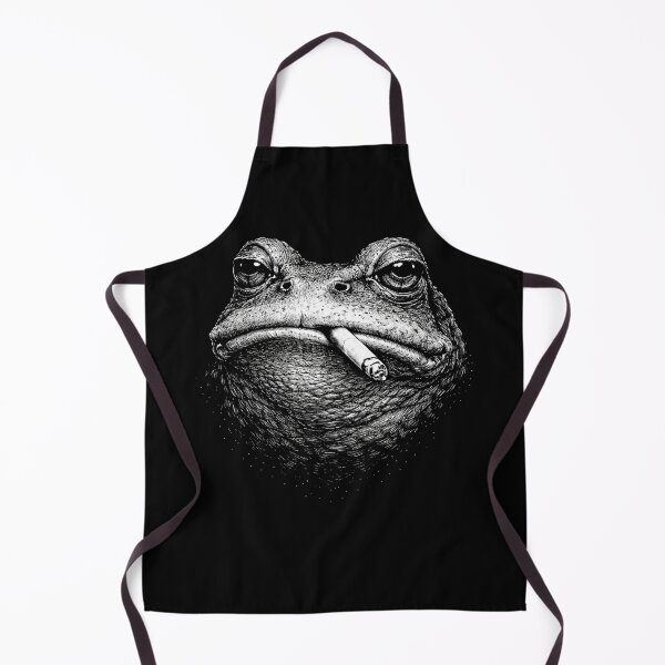 Item preview, frog Smoking Cigarette Funny frog Meme designed and sold by Kladhadredo.