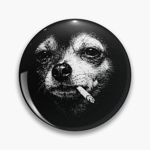 Item preview, Dog Smoking Cigarette Funny Chihuahua Meme designed and sold by Kladhadredo.