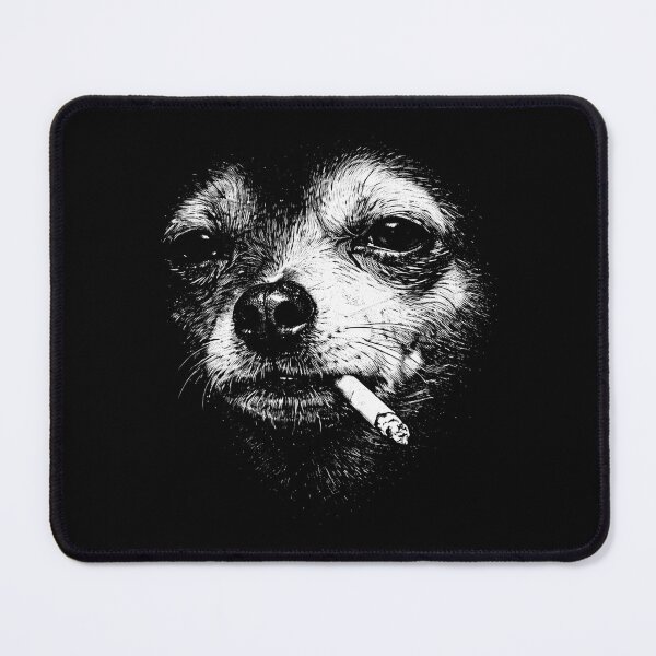 Item preview, Dog Smoking Cigarette Funny Chihuahua Meme designed and sold by Kladhadredo.