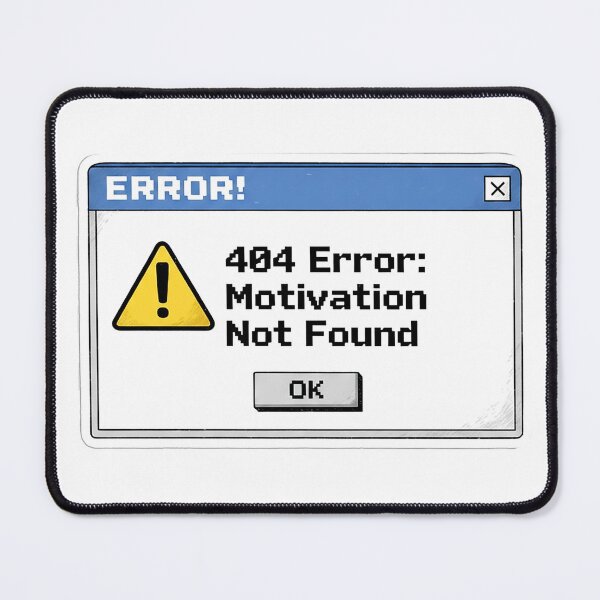 Item preview, 404 Error Motivation Not Found - Retro 90s Computer Pop-Up Aesthetic designed and sold by jfcreations.