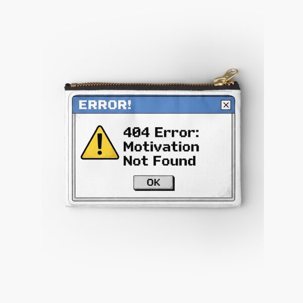 Item preview, 404 Error Motivation Not Found - Retro 90s Computer Pop-Up Aesthetic designed and sold by jfcreations.