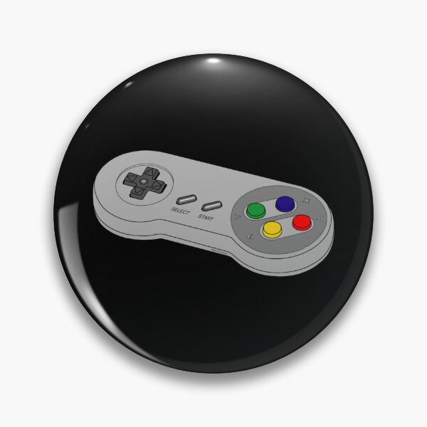 Item preview, Manette de console rétro 16-bit grise avec boutons colorés designed and sold by Wawan35200.