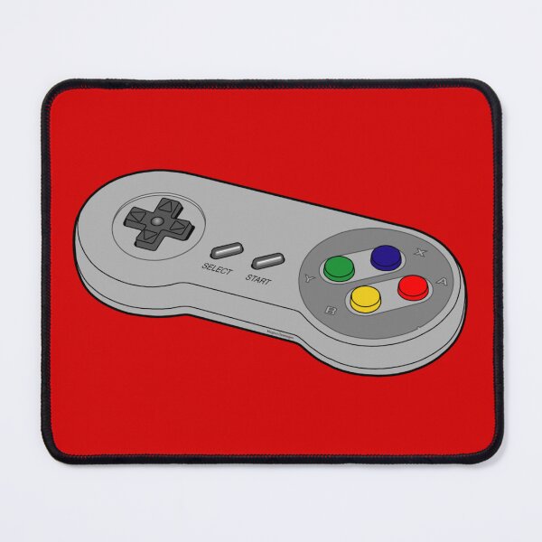 Aperçu de l'œuvre Manette de console rétro 16-bit grise avec boutons colorés créée et vendue par Wawan35200.
