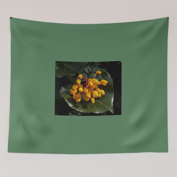 Item preview, YELLOW BERBERIS FLOWERS ON GREEN LEAF designed and sold by Richard Brookes Photography.