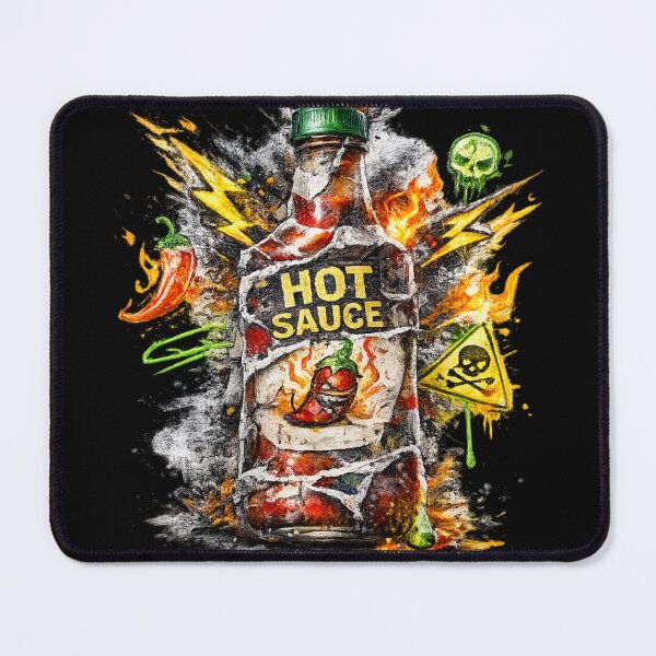 Item preview, Neon Hot Sauce Grafitti Collage designed and sold by ThoughtsInTheOpen.