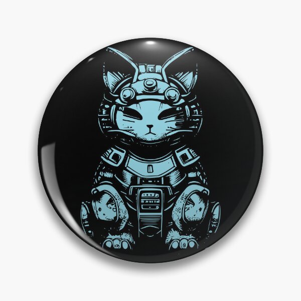 Item preview, Cyan Cyberpunk Kitty Cat designed and sold by Wilder Wood.