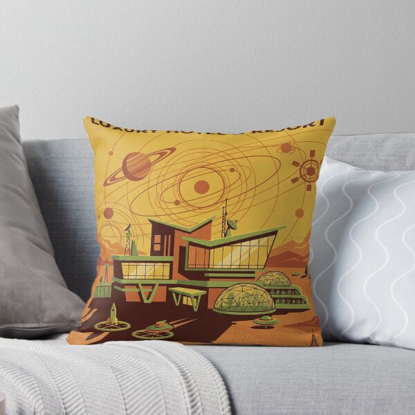 Item preview, Visit Mars Luxury Hotel – Retro Futurism Space Travel Poster designed and sold by Cindralith.