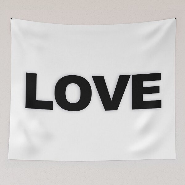 Item preview, LOVE — Black Minimal Bold Type Statement designed and sold by WORDPAUSE.