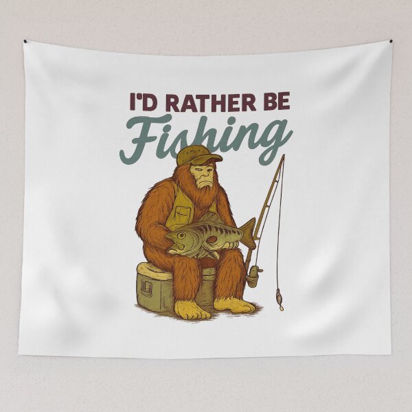 Item preview, I'd Rather Be Fishing designed and sold by LuveraxArt.