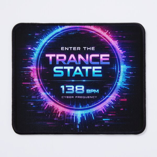 Item preview, Dark Cyber Trance 138 BPM – Futuristic Rave Neon EDM Design designed and sold by Bizertart.