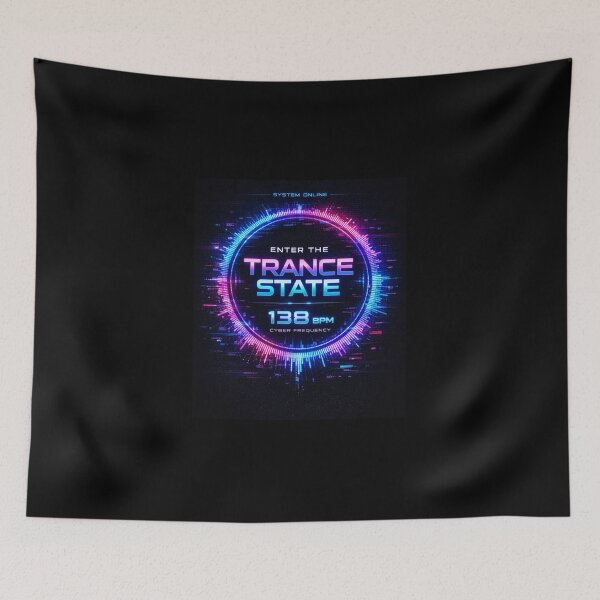 Item preview, Dark Cyber Trance 138 BPM – Futuristic Rave Neon EDM Design designed and sold by Bizertart.