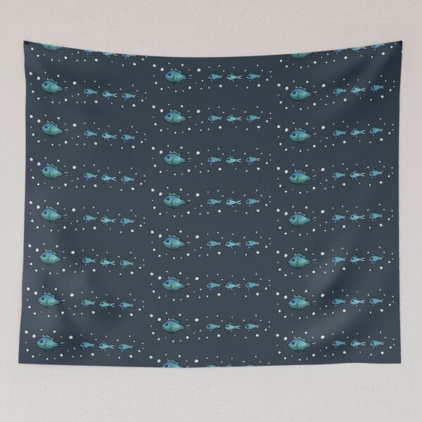 Item preview, A school of blue reef fish  designed and sold by VitSArt.