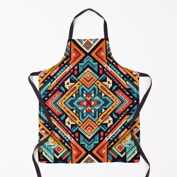 Item preview, colorful geometric navajo pattern designed and sold by Dogandesighn.