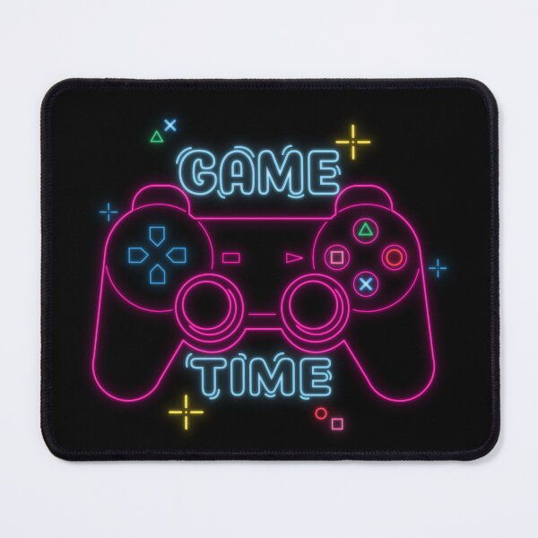 Item preview, Enseigne lumineuse rétro en forme de manette de jeu - « C'est l'heure du jeu » designed and sold by Wawan35200.