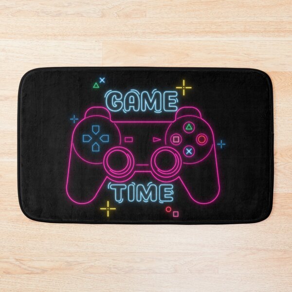 Item preview, Enseigne lumineuse rétro en forme de manette de jeu - « C'est l'heure du jeu » designed and sold by Wawan35200.