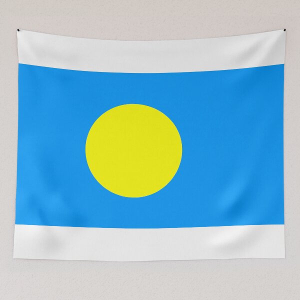 Item preview, Palau National Flag - Golden Moon & Pacific Blue Heritage designed and sold by NTGUILTY.