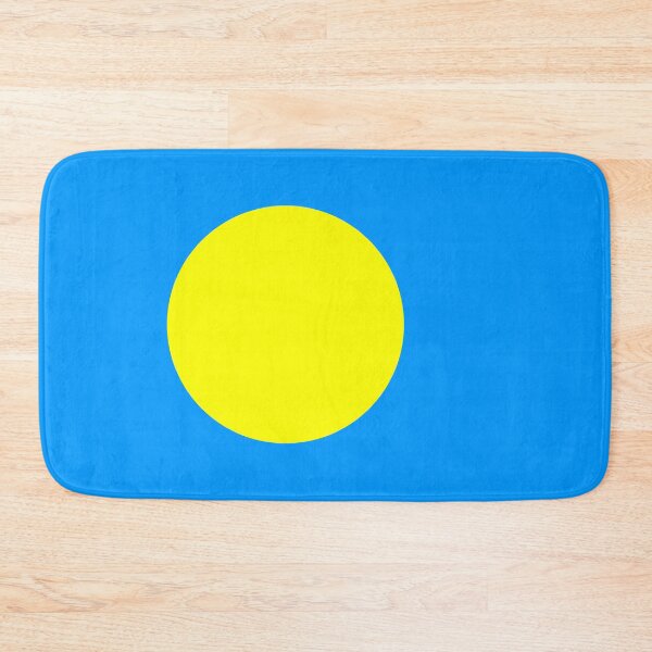 Item preview, Palau National Flag - Golden Moon & Pacific Blue Heritage designed and sold by NTGUILTY.