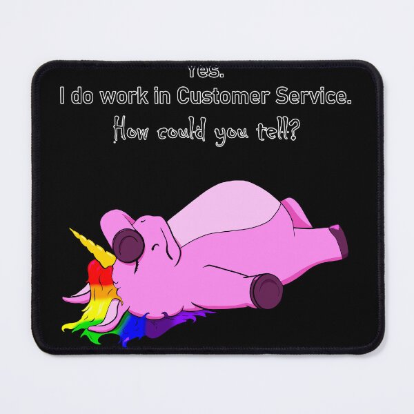 Item preview, Exhausted Customer Service Unicorn designed and sold by Batmantis275.