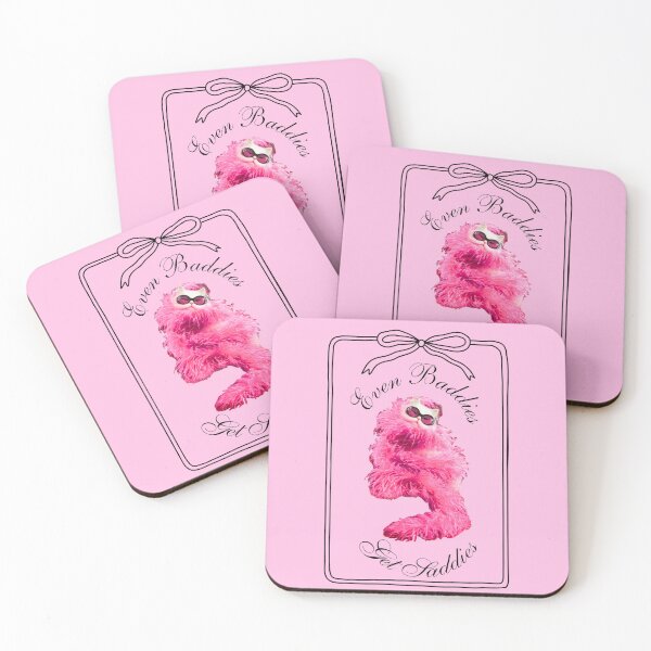 Item preview, Even Baddies Get Saddies, Funny Cute Cat, Girly Aesthetic, Pink Bows designed and sold by We Are Stardust.