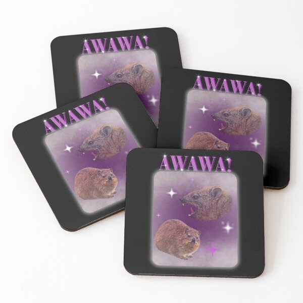 Item preview, Retro Hyrax Portrait, Cute Awawa Animal designed and sold by We Are Stardust.