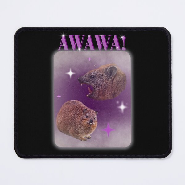 Item preview, Retro Hyrax Portrait, Cute Awawa Animal designed and sold by We Are Stardust.