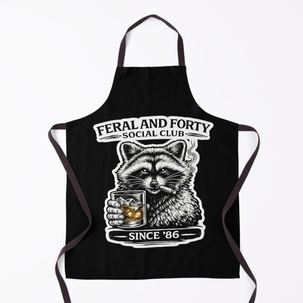 Item preview, Feral and Forty Social Club – Funny 40th Birthday Raccoon Design Since ’86 designed and sold by VibeOffline Studio.
