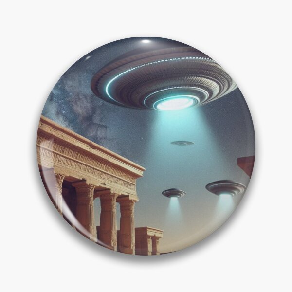 Item preview, UFOs Flying Over Sumerian Temples designed and sold by Dogandesighn.