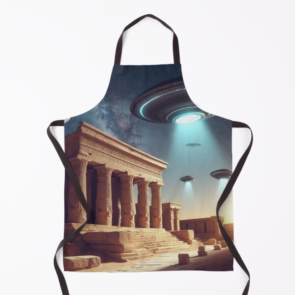 Item preview, UFOs Flying Over Sumerian Temples designed and sold by Dogandesighn.