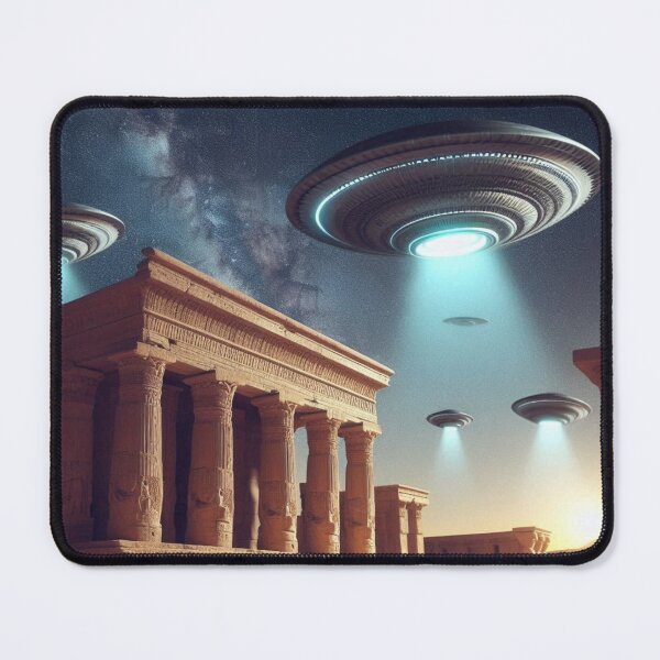 Item preview, UFOs Flying Over Sumerian Temples designed and sold by Dogandesighn.
