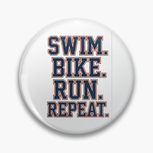Item preview, Swim Bike Run Repeat - Triathlon College Typography designed and sold by valezaziki.