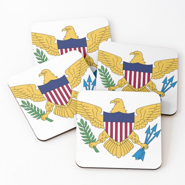 Item preview, US Virgin Islands Flag - Caribbean Paradise & American Heritage designed and sold by NTGUILTY.