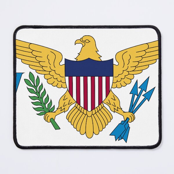 Item preview, US Virgin Islands Flag - Caribbean Paradise & American Heritage designed and sold by NTGUILTY.
