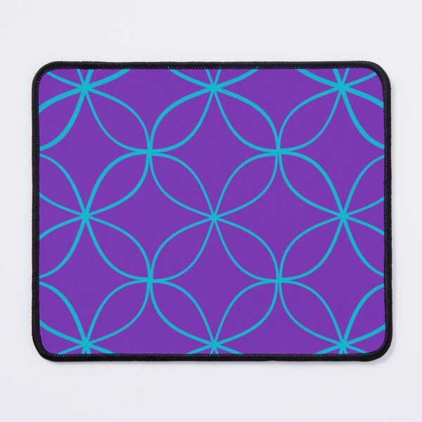 Item preview, Elegant Teal Blue Geometric Interlocking Circle Pattern Modern Abstract Line Art designed and sold by imranatoz.