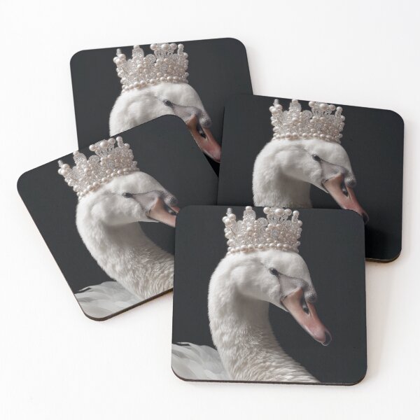 Item preview, Swan in Pearl Crown  designed and sold by VARYA JAMYL.