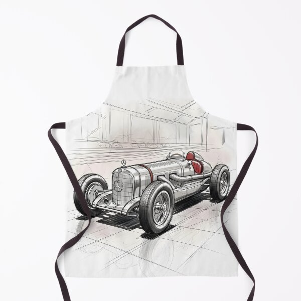 Item preview, Mercedes-Benz Classic Sketch Poster Vintage Racing Wall Art designed and sold by Motorline44.
