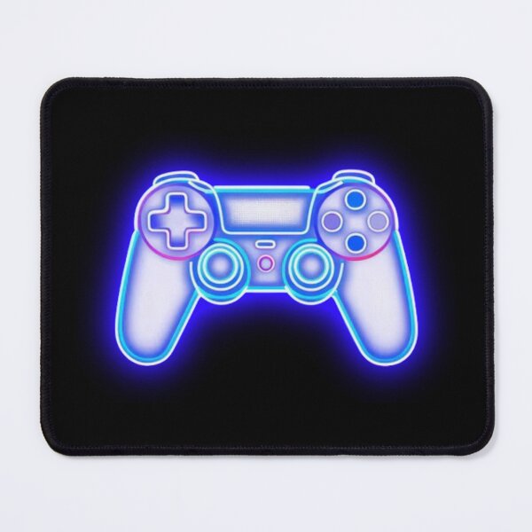 Item preview, Neon blue and purple game controller icon designed and sold by Wawan35200.