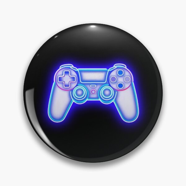 Artikelvorschau, Neonblaues und violettes Gamecontroller-Symbol entworfen und verkauft von Wawan35200.