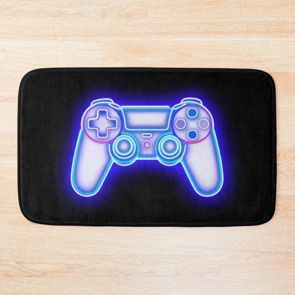 Item preview, Neon blue and purple game controller icon designed and sold by Wawan35200.