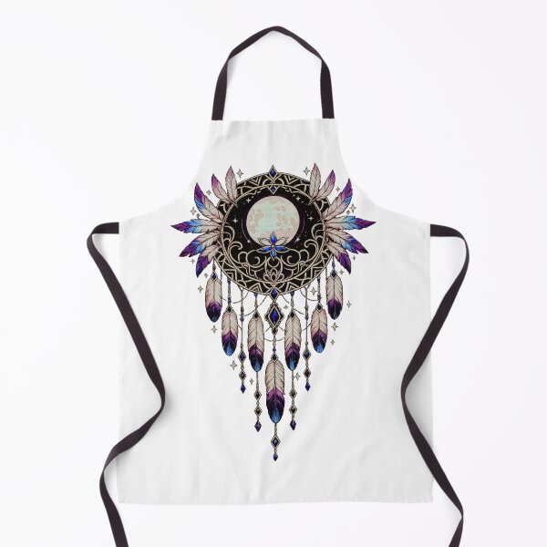Item preview, Moon Dreamcatcher Celestial Feather Mandala Aesthetic Art designed and sold by Finally Awake.