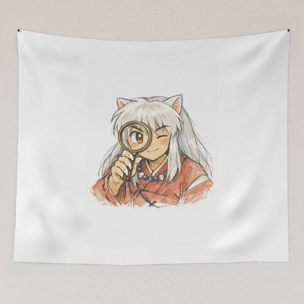 Item preview, ANIME WARRIOR WITH GOLD MAGNIFYING GLASS designed and sold by LIS AND MELIVERSO.