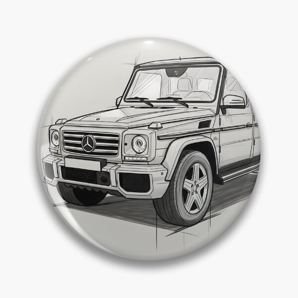 Item preview, Mercedes-Benz G-Class Sketch Poster Car Wall Art designed and sold by Motorline44.