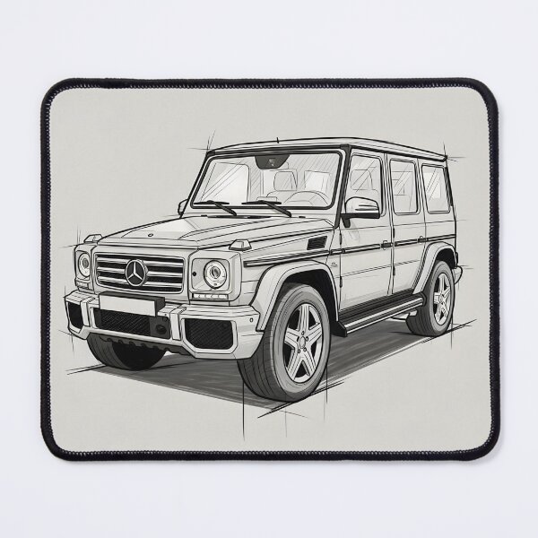 Item preview, Mercedes-Benz G-Class Sketch Poster Car Wall Art designed and sold by Motorline44.