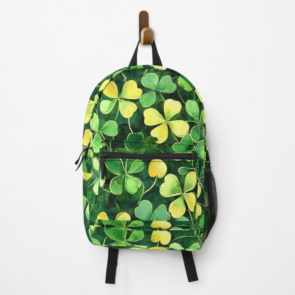 Item preview, St. Patrick's Day Green And Golden 'Lucky' Shamrocks Pattern designed and sold by DEC02.