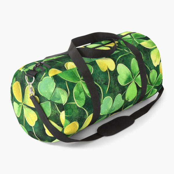 Item preview, St. Patrick's Day Green And Golden 'Lucky' Shamrocks Pattern designed and sold by DEC02.