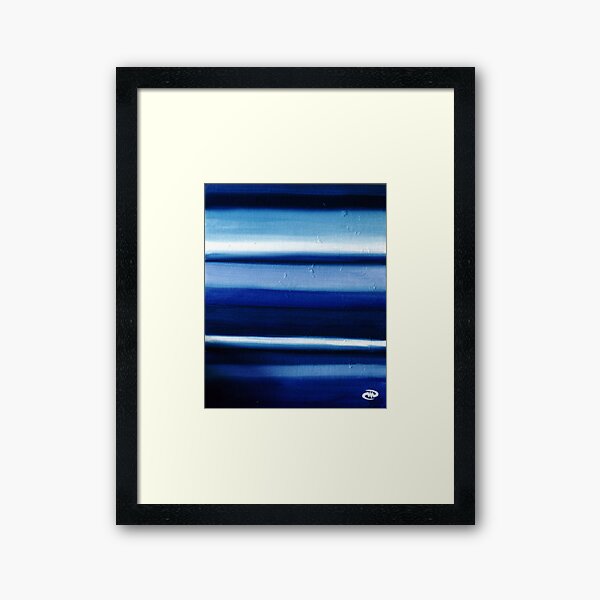Blue Framed Art Print